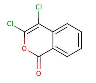 3,4 Dichloroisocoumarin (CAS 51050-59-0) - chemical structure image