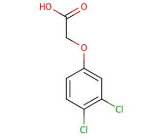 3,4-Dichlorophenoxyacetic acid (CAS 588-22-7) - chemical structure image