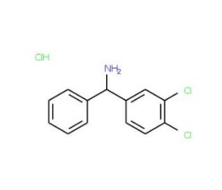 (3,4-dichlorophenyl)(phenyl)methanamine hydrochloride (CAS 742107-57-9) - chemical structure image