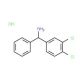 (3,4-dichlorophenyl)(phenyl)methanamine hydrochloride (CAS 742107-57-9) - chemical structure image