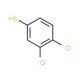 3,4-Dichlorothiophenol (CAS 17231-17-3) - chemical structure image