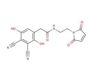 3,4-Dicyano-2,5-dihydroxyphenylacetic Acid (2&prime;-Maleimido)-N-ethylamide - chemical structure image