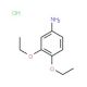 3,4-diethoxyaniline hydrochloride (CAS 4956-84-7) - chemical structure image