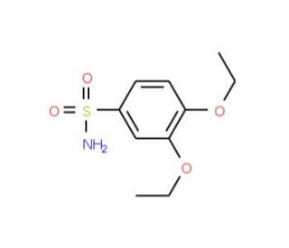3,4-diethoxybenzenesulfonamide (CAS 104296-87-9) - chemical structure image