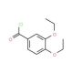 3,4-diethoxybenzoyl chloride - chemical structure image