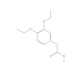 (3,4-diethoxyphenyl)acetic acid (CAS 38464-04-9) - chemical structure image