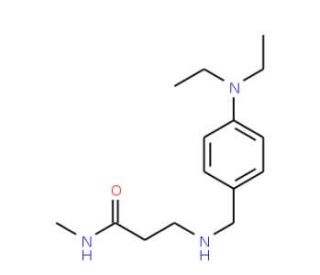 3-{[4-(Diethylamino)benzyl]amino}-N-methylpropanamide - chemical structure image