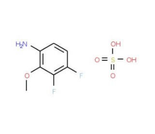 3,4-Difluoro-2-methoxyaniline sulfate (CAS 1072945-56-2) - chemical structure image