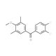 3,4-Difluoro-3′,5′-dimethyl-4′-methoxybenzophenone (CAS 845781-08-0) - chemical structure image