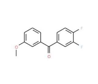 3,4-Difluoro-3&prime;-methoxybenzophenone - chemical structure image