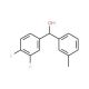3,4-Difluoro-3′-methylbenzhydrol - chemical structure image