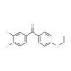3,4-Difluoro-4′-(ethylthio)benzophenone (CAS 845781-10-4) - chemical structure image