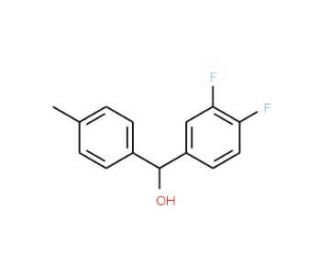 3,4-Difluoro-4&prime;-methylbenzhydrol - chemical structure image