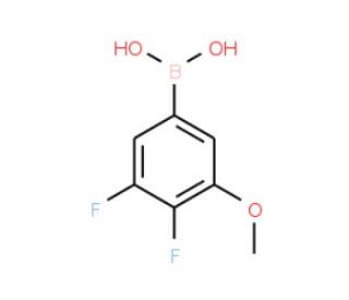 3,4-Difluoro-5-methoxyphenylboronic acid (CAS 925910-42-5) - chemical structure image