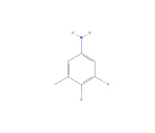 3,4-Difluoro-5-methylaniline (CAS 1505944-46-6) - chemical structure image