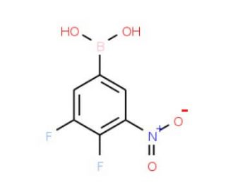3,4-Difluoro-5-nitrophenylboronic acid (CAS 1072952-06-7) - chemical structure image