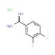 3,4-Difluoro-benzamidine hydrochloride (CAS 107392-33-6 (non-salt)) - chemical structure image