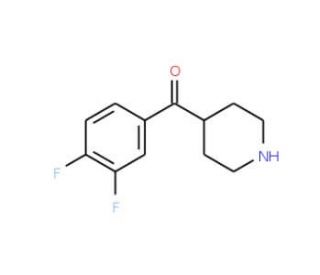 (3,4-Difluoro-phenyl)-piperidin-4-yl-methanone (CAS 149452-43-7) - chemical structure image