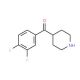 (3,4-Difluoro-phenyl)-piperidin-4-yl-methanone (CAS 149452-43-7) - chemical structure image