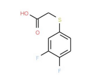 3,4-Difluoro-phenylthioacetic acid - chemical structure image