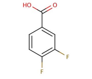 3,4-Difluorobenzoic acid (CAS 455-86-7) - chemical structure image