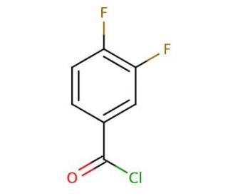 3,4-Difluorobenzoyl chloride (CAS 76903-88-3) - chemical structure image