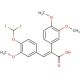 3-(4-Difluoromethoxy-3-methoxy-phenyl)-2-(3,4-dimethoxy-phenyl)-acrylic acid - chemical structure image