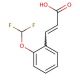 3-(4-Difluoromethoxy-phenyl)-acrylic acid - chemical structure image