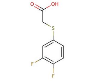[(3,4-difluorophenyl)thio]acetic acid - chemical structure image
