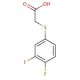 [(3,4-difluorophenyl)thio]acetic acid - chemical structure image
