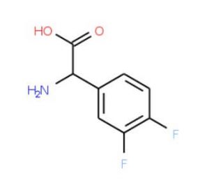 3,4-Difluorophenylglycine (CAS 225641-94-1) - chemical structure image