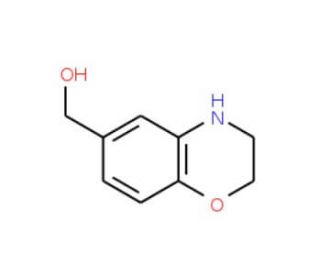 3,4-Dihydro-2H-1,4-benzoxazin-6-ylmethanol - chemical structure image