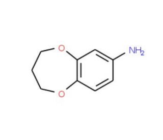 3,4-Dihydro-2H-1,5-benzodioxepin-7-amine (CAS 175136-34-2) - chemical structure image
