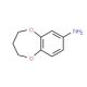 3,4-Dihydro-2H-1,5-benzodioxepin-7-amine (CAS 175136-34-2) - chemical structure image