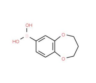3,4-Dihydro-2H-1,5-benzodioxepin-7-ylboronic acid (CAS 279261-89-1) - chemical structure image