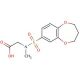 [(3,4-dihydro-2H-1,5-benzodioxepin-7-ylsulfonyl)(methyl)amino]acetic acid - chemical structure image