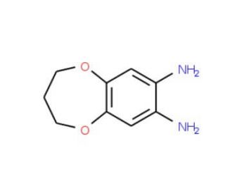 3,4-dihydro-2H-1,5-benzodioxepine-7,8-diamine (CAS 81864-63-3) - chemical structure image