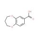 3,4-dihydro-2H-1,5-benzodioxepine-7-carboxylic acid (CAS 20825-89-2) - chemical structure image