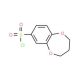 3,4-dihydro-2H-1,5-benzodioxepine-7-sulfonyl chloride (CAS 321309-38-0) - chemical structure image