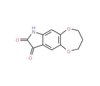 3,4-dihydro-2H,7H-[1,4]dioxepino[2,3-f]indole-8,9-dione - chemical structure image