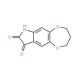 3,4-dihydro-2H,7H-[1,4]dioxepino[2,3-f]indole-8,9-dione - chemical structure image