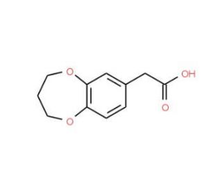 (3,4-Dihydro-2H-benzo[b][1,4]dioxepin-7-yl)-acetic acid - chemical structure image