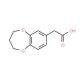 (3,4-Dihydro-2H-benzo[b][1,4]dioxepin-7-yl)-acetic acid - chemical structure image