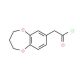 (3,4-Dihydro-2H-benzo[b][1,4]dioxepin-7-yl)-acetyl chloride - chemical structure image