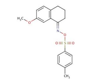 3,4-Dihydro-7-methoxy-2H-1-naphthalenone-O-tosyloxime (CAS 99833-87-1) - chemical structure image