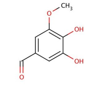 3,4-Dihydroxy-5-methoxybenzaldehyde (CAS 3934-87-0) - chemical structure image