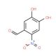 3,4-Dihydroxy-6-nitrobenzaldehyde - chemical structure image