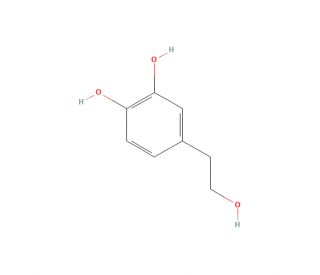 3,4-Dihydroxyphenyl Ethanol (CAS 10597-60-1) - chemical structure image
