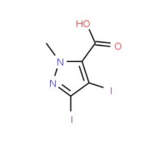 3,4-Diiodo-1-methyl-1H-pyrazole-5-carboxylic acid - chemical structure image
