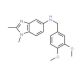 (3,4-Dimethoxy-benzyl)-(1,2-dimethyl-1H-benzoimidazol-5-yl)-amine - chemical structure image